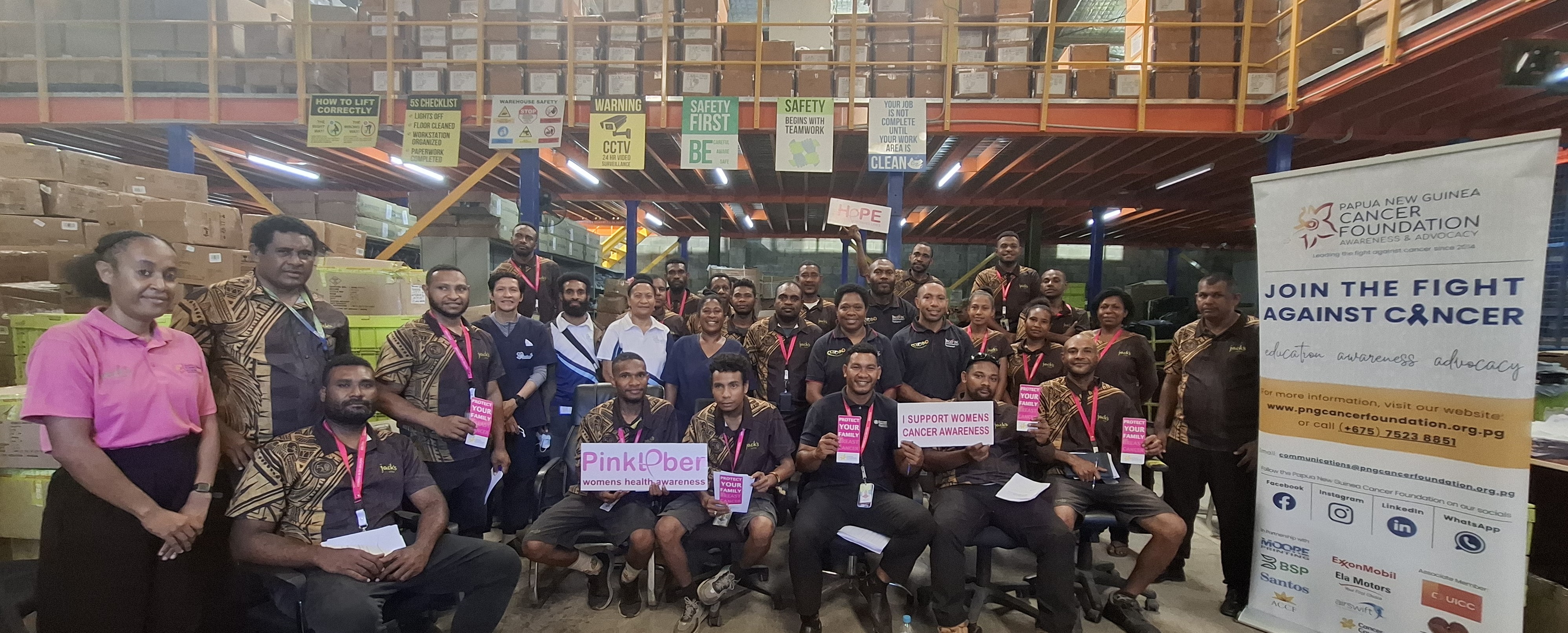Cancer Awareness Visit to Jack’s of PNG